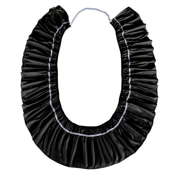 SLYNSHome Bed Skirts Queen Size - 39X74.8 inch + 14.9 Drop -,King Size Wrap Around Bed Skirts Solid Color Adjustable Elastic Dustproof Ruffles Easy Fit Machine Washable (Black)