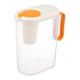 thumbnail image 1 of SLYNSHome Beverage Dispenser with Filter Cold Kettle for Refrigerator - 2L/67.6 Oz/0.53 Gallon - Leak-Proof - Sun Tea,Lemonade,Juice & Drink for Parties (White), 1 of 9