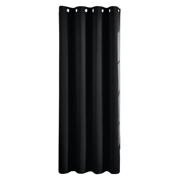 SLYNSHome Black Blackout Curtains for Bedroom 63x52 inch Solid Thermal Insulated Energy Saving Rod Pocket Window Curtains Blackout Drapes