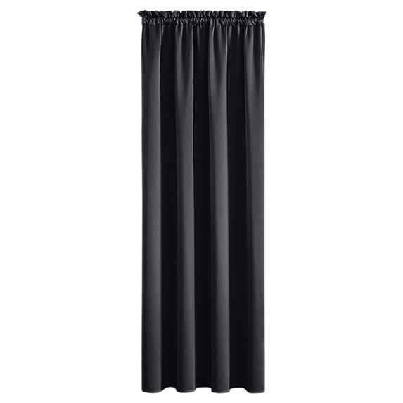 SLYNSHome Blackout Window Curtain Panels,Cold and Full Light Drapes Thermal Insulated Draperies for Bedroom Living Room Kitchen - Black
