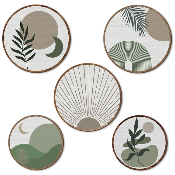 SLYNSHome Boho Art Wall Decoration Wooden Wall Decor Round BOHO Geometric Hanging Wall Hanging