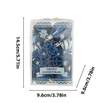 SLYNSHome Christmas Hanging Ornaments Balls Set,Glitter Shatterproof Christmas Balls Kits Baubles Balls Pendant for Party Wedding Home Christmas Decoration (1.5~3.1Inch,Blue,A Set of 26)