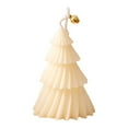 thumbnail image 1 of SLYNSHome Christmas Scented Candles - 4.7 inch - Xmas Tree Shaped - Soy Wax Aromatherapy Candles for Holiday Party Home Decoration (White), 1 of 7