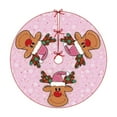 thumbnail image 1 of SLYNSHome Christmas Tree Skirt Decoration for Home - 35.4 inch - Round Xmas Trees Bottom Decor Apron Gift Skirt Mat Floor Rug, 1 of 7