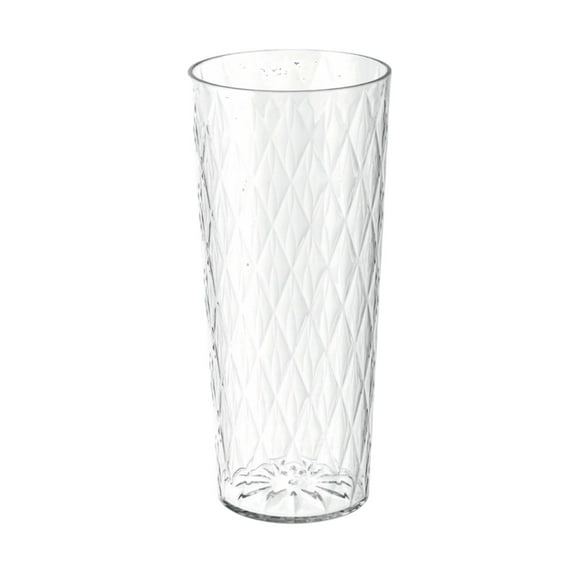 SLYNSHome Flower Vase for Decoration Transparent 10 inch Deep Water Flower Vases Floral Arrangement Table Centerpiece