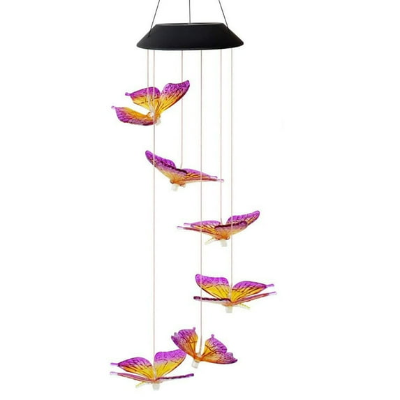 SLYNSHome Colorful Color Changing Outdoor Wind Chime Lamp