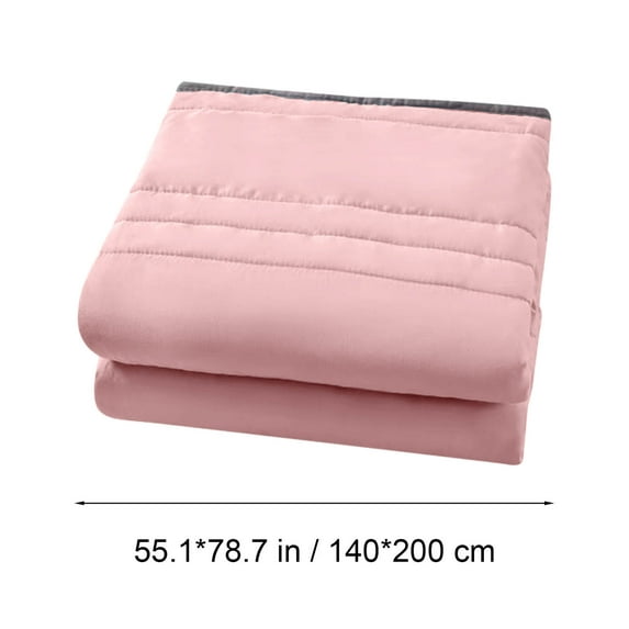 SLYNSHome Cooling Comforter Queen Size 55x78.7 inch Summer Breathable Blankets Hot Sleepers Lightweight Quilts for Home Dorm Room Essentials - Pink