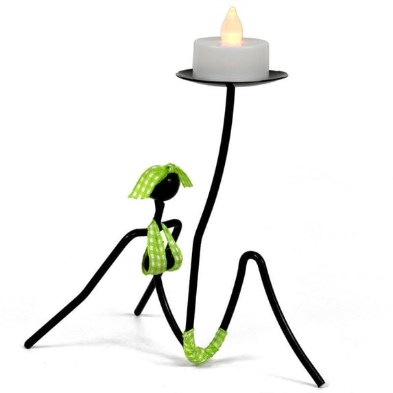 SLYNSHome Clearance Creative Candle Holder Decorative,Girls Statues Metal Wire Abstract Candlestick Minimalist Art Candle Holder for Entryway Living Room Shelf Centerpiece Home Coffee Table Decor
