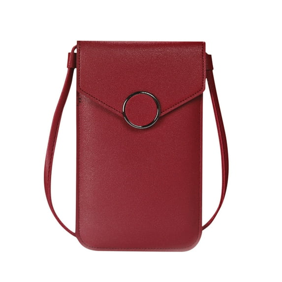 SLYNSHome Clearance DGS Women Touchscreen Phone Bags, Mini Leather Mobile Phone Crossbody Bags Shoulder Handbag Wallet With Credit Card Slots