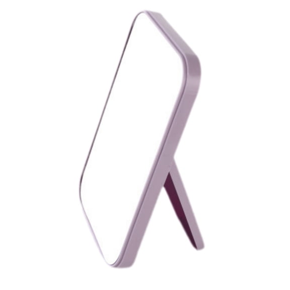 SLYNSHome Desktop Makeup Mirror - 8 inch - Small Folding Tabletop Mirror Portable Travel Make up Mirror for Home Dorm Office (Purple)