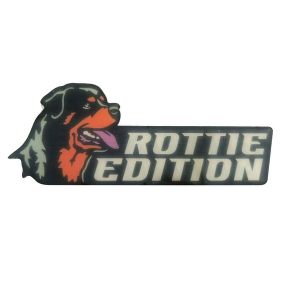 SLYNSHome Dog Car Badge Cutting Car Emblem Funy Dogs Badge Rated Car Emblem Automotive Badge Decals And Stickers For Car Truck Rv Exterior Decoration