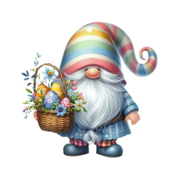 SLYNSHome Easter Gnomes Decoration Cute Faceless Ornament Hanging Pendant Signs Easter Gifts for Kids Spring Home Car Keychain Backpack