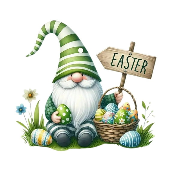 SLYNSHome Easter Gnomes Ornament Decoration Cute Faceless Hanging Pendant Signs Easter Gifts for Kids Spring Home Car Keychain Backpack
