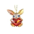 thumbnail image 1 of SLYNSHome Easter Rabbit Ornament Decoration Cute Bunny Statue Hanging Animal Pendant for Home Car Spring Fairy Garden Keychain Backpack (Rabbit), 1 of 4