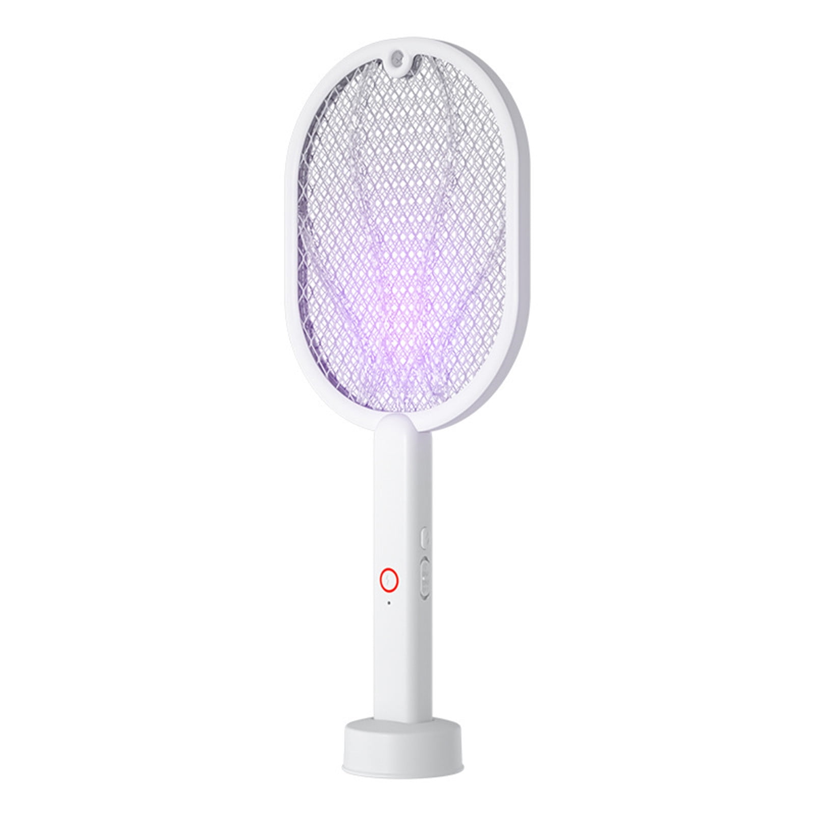 SLYNSHome Clearance Electric Fly Swatter, 3000V Rechargeable 2 In 1 Fly Swatter Racket With Purple Light Fly Extinguisher Dual Mode For Indoor And Outdoor Home