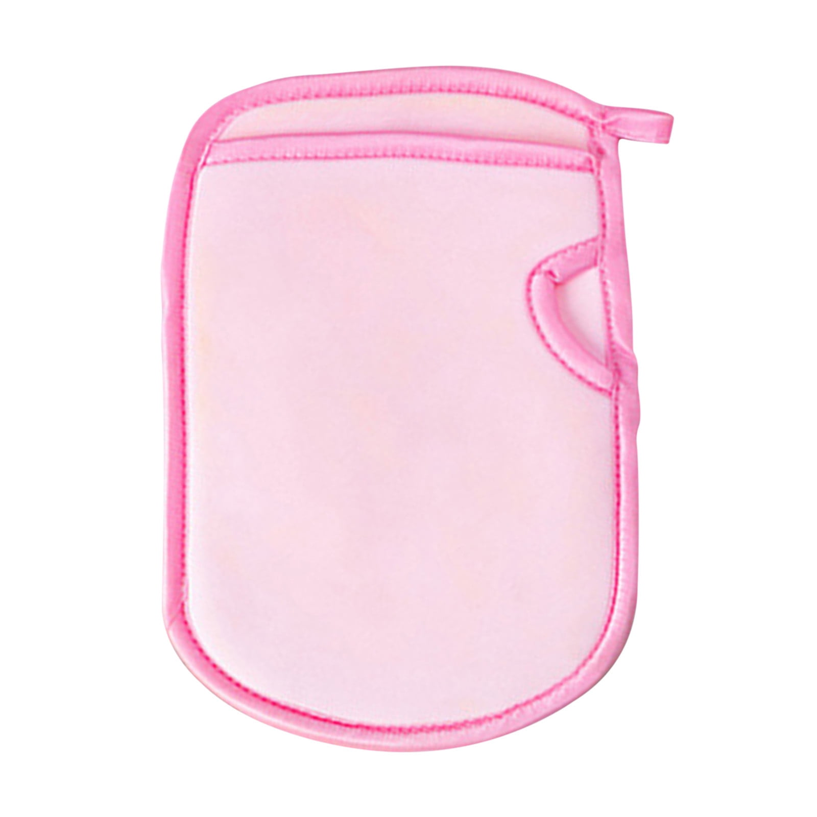 SLYNSHome Exfoliating Glove for Shower Skin Polishing Gloves,Body Scrubber Exfoliator Loofah Sponge Scrub Deep Remove Dirt and Dead Skin Cells to Visibly Smooth and Brighten (Pink)