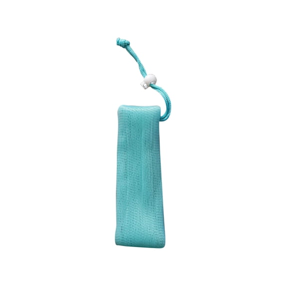 SLYNSHome Exfoliating Mesh Soap Pouch,Foam Face Wash Soap Bag Sack Hanging Soap Saver Pouch with Drawstring Bar Soap Holder for Kitchen Bathroom Shower (Blue)