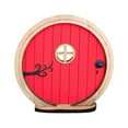thumbnail image 1 of SLYNSHome Fairy Door for Tree,Artificial Wood Door Sculpture Gnome Home Ornaments Decoration for Kids Room,Garden,Wall,Trees Outdoor,Miniature Fairy Garden Outdoor Decor Accessories, 1 of 5