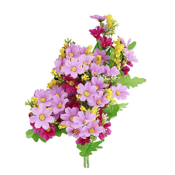 SLYNSHome Faux Daisy Plants Fake Little Daisy Artificial Little Daisy Flowers No Fade Imitation for Wedding Bridle Bouquet Outdoor Home Garden Office Table Vase,Wedding Essentials