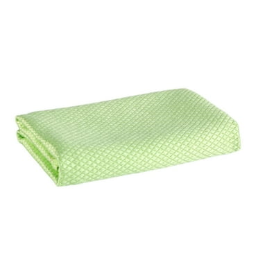SLYNSHome Fish Scale Microfiber Cleaning Cloths,11.8x15.7 inch Cleaning Cloth for Glass - Lint-Free,no Streak - Polishing Towels for Windows,Windshields,Mirrors (Green)