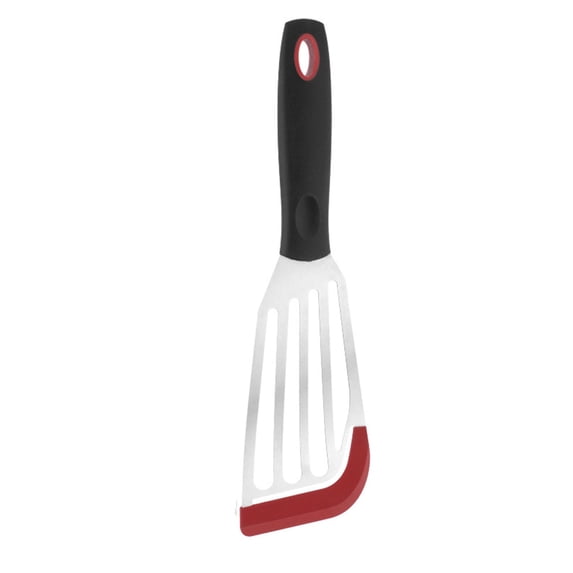 SLYNSHome Fish Spatula Stainless Steel for Kitchen Nonstick Cookware - 10.6 inch - Thin Slotted Metal Spatula with Angled Blade Cooking and Egg Spatulas