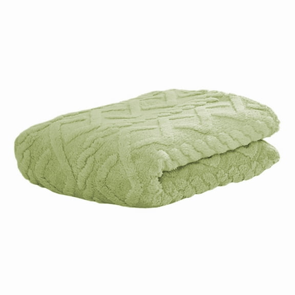 SLYNSHome Fleece Throw Blanket for Sofa 39x27.5 inch,Plush Super Soft Throw Blanket with Plaid Warm Artificial Wool Flannel Blankets for Couch Bed Car Office Home Decorartion (Green)