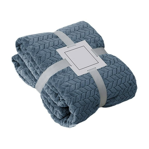 SLYNSHome Fleece Throw Blanket for Couch Sofa Bed,Soft Fuzzy Plush Luxury Flannel Lap Blanket Super Cozy and Comfy for All Seasons - Blue