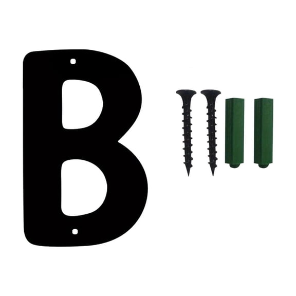 SLYNSHome Floating House Letter 6 inch Stainless Steel Modern Door Letters Sign Mailbox House Address Decor with Screws (B)