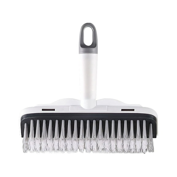 SLYNSHome Floor Scrub Brush With Long Handle, 2 In 1 Scrape Brush Stiff Bristle Brush Scrubber, Cleaning Brush For Deck, Bathroom, Tub, Tile, Grout, Patio, Garages