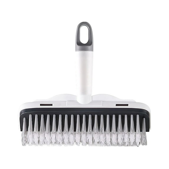 SLYNSHome Floor Scrub Brush With Long Handle, 2 In 1 Scrape Brush Stiff Bristle Brush Scrubber, Cleaning Brush For Deck, Bathroom, Tub, Tile, Grout, Patio, Garages