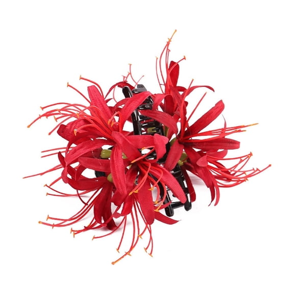 SLYNSHome Flower Hair Clip Rustic Style Simulated Flower Large Clip Hair Card Photo Flower Side Clip