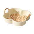 thumbnail image 1 of STPToys Clearance Fruit Bowl with Handles for Kitchen Counter Decorative,Plastic Serving Tray Snackle Bowls Fruit Basket for Living Room - Orange, 1 of 7
