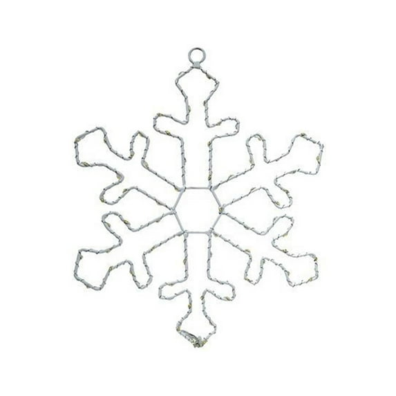SLYNSHome Giant Snowflake Window Lights Indoor 10 inch Curtain Snowflake Lamps for Home Party Door Christmas Decoration