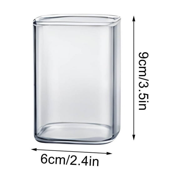 SLYNSHome Glass Water Cup Drinking Glasses - Transparent - 3.5 inch - Highball Glasses Bar Glass for Wine,Juice,Iced Tea,Milk