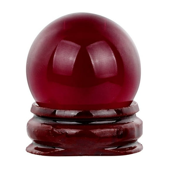 SLYNSHome HOT!30mm Natural Quartz Ball Healing Ball Sphere And Stand