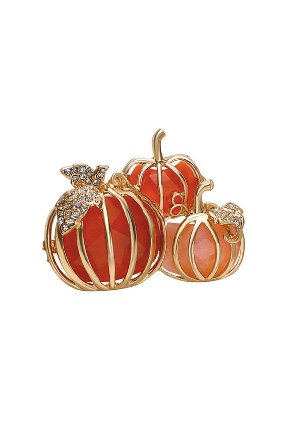 Halloween Pumpkin Brooch Pin for Women,Cute Pumpkin Lapel Pin as Gift to Friend Hallowmas Ornaments Jewelry Fall Holiday Festival Accessories Halloween Decoration