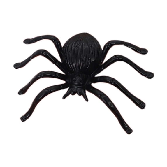 SLYNSHome Halloween Small Spiders Decoration,Artificial Realistic Spider Prank Prop Simulation Joke Spiders for Halloween Party Scene Layout Props or as Gift Toys (2x3.2Inch)