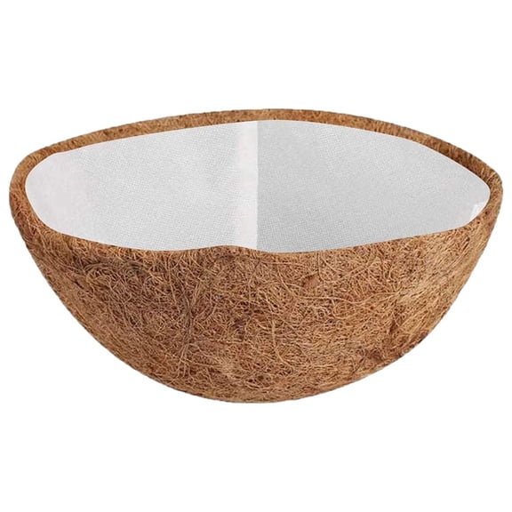 SLYNSHome Hanging Basket Coconuts Fiber Planter Inserts Replacement Liner For Flower Pot