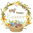 thumbnail image 1 of SLYNSHome Happy Easter Wall Stickers Eggs & Wreath Wall Decals Peel and Stick Easter Windows Clings for Home Party Door Spring Summer Decoration, 1 of 6