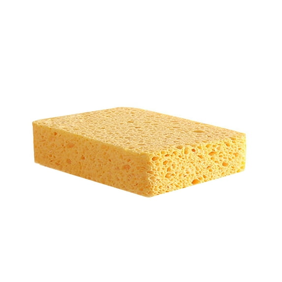 SLYNSHome Heavy Duty Scrub Sponge 2.3x4 inch Thickened Sponge Wipe Cleaning Scrubber Brush Effective Remove Stubborn Stains for Tile Sink Dishes Pot