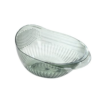 SLYNSHome Kitchen Colanders Bowl for Washing Fruit/Vegetable,Microporous Mixing Bowls Strainers Basket for Pasta,Spaghetti,Berry,Salads (Green)