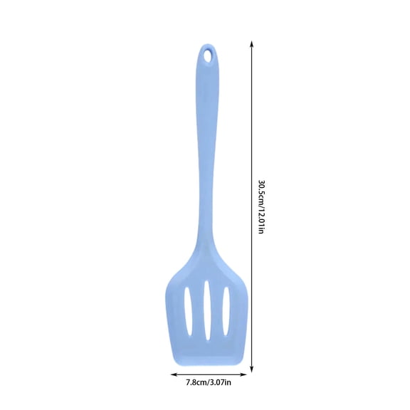 SLYNSHome Kitchen Cookware Supplies Silicone Turner Nonstick Spatulas High Heat Resistant Cooking Utensils Kitchen Gadgets - Blue