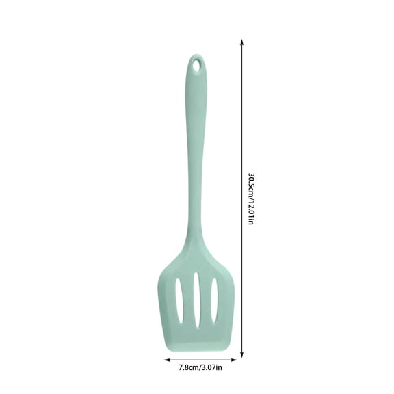 SLYNSHome Kitchen Cookware Supplies Silicone Turner Nonstick Spatulas High Heat Resistant Cooking Utensils Kitchen Gadgets - Green