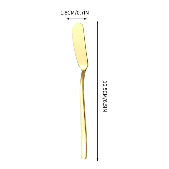 SLYNSHome Kitchen Gadgets Cake Cream Spatula Stainless Steel Baking Pastry Tool for Cakes,Ice Cream Kitchen Accessories Supplies - Gold