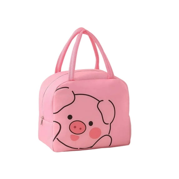 SLYNSHome Kitchen Supplies Insulated Lunch Bags for Women Men Reusable Bento Bag Waterproof Cooler Bag for Work Picnic Travel Camping - Pink