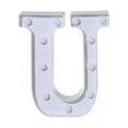 thumbnail image 1 of SLYNSHome Alphabet LED Letter Lights Light Up White Plastic Letters Standing Hanging U, 1 of 3