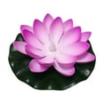 thumbnail image 1 of SLYNSHome LED Solar Floating Lotus Lights for Pools - Waterproof - Battery Operated - Float Flower Light Water Ponds Flower Lamp Wedding,Garden Decoration (Light Purple), 1 of 7