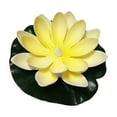 thumbnail image 1 of SLYNSHome LED Solar Floating Lotus Lights for Pools - Waterproof - Battery Operated - Float Flower Light Water Ponds Flower Lamp Wedding,Garden Decoration (Yellow), 1 of 7