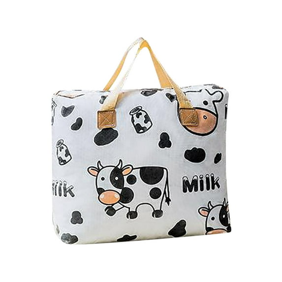 SLYNSHome Largecapacity Storage Bag With Handle Largecapacity Storage Bag Foldable Storage Bucket For Quilt Blanket