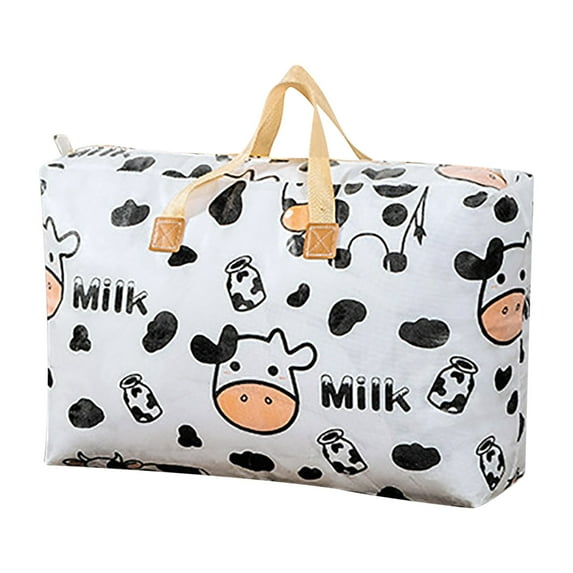 SLYNSHome Largecapacity Storage Bag With Handle Largecapacity Storage Bag Foldable Storage Bucket For Quilt Blanket